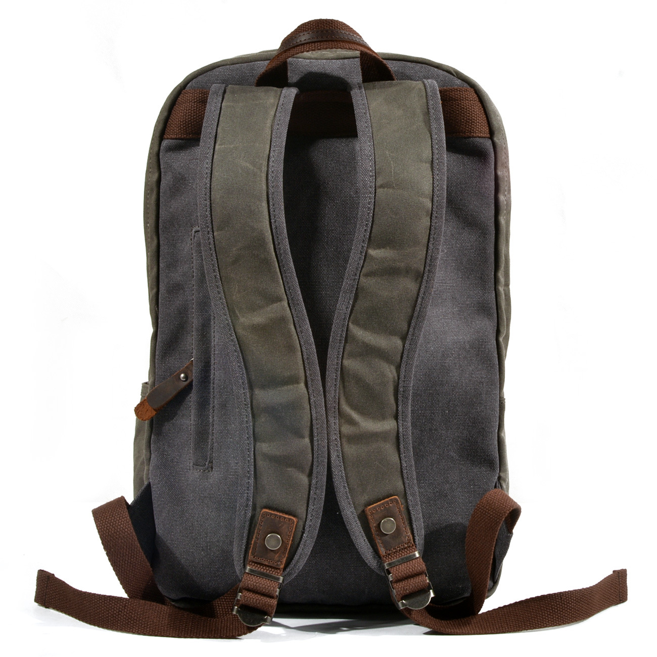 Vintage Waxed Canvas Backpack  - Canvas Backpack Casual ulasan dan harga